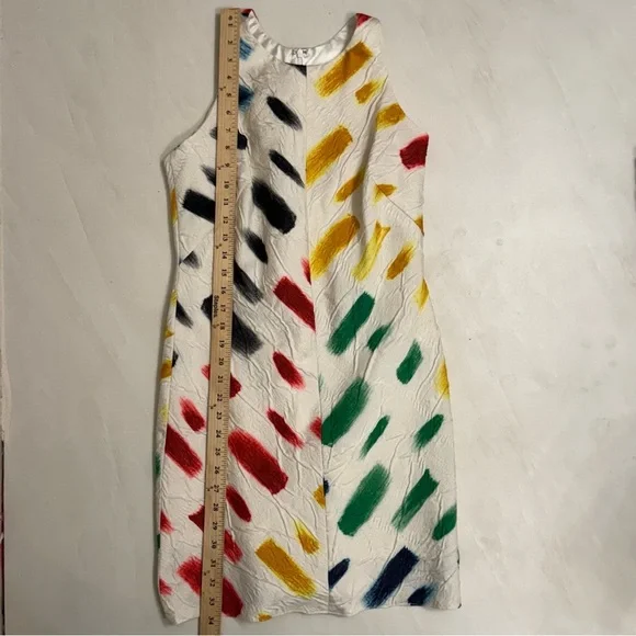 Milly Color Brushstroke Textured Sleeveless Dress – Size 2 – Made in USA - Picture 3 of 8
